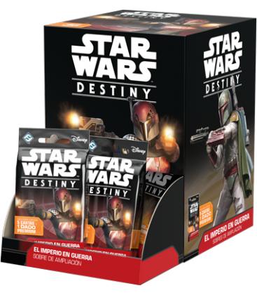 Star Wars Destiny: El Imperio en Guerra (Expositor con 36 Sobres de Ampliación)