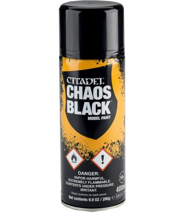 Spray de Imprimación Citadel: Chaos Black