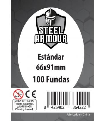 Fundas Steel Armour (63,5x88mm) Estándar (100) - Exterior 66x91mm