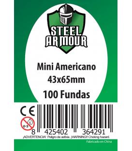 Fundas Steel Armour (41x63mm) Mini Americano (100) - Exterior 43x65mm