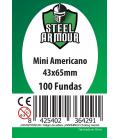 Fundas Steel Armour (41x63mm) Mini Americano (100) - Exterior 43x65mm Fundas Steel Armour (41x63mm) Mini Americano (100) - Exterior 43x65mm