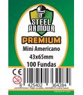 Fundas Steel Armour (41x63mm) PREMIUM Mini Americano (100) - Exterior 43x65mm Fundas Steel Armour (41x63mm) PREMIUM Mini Americano (100) - Exterior 43x65mm