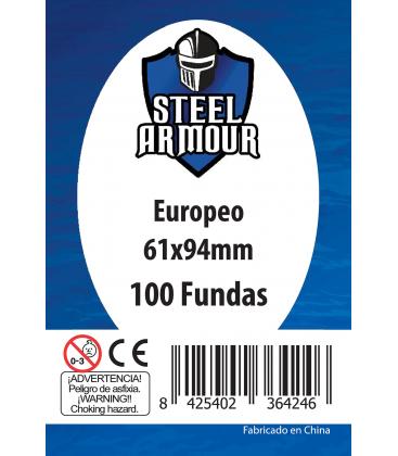 Fundas Steel Armour (59x92mm) Europeo (100) - Exterior 61x94mm