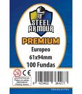 Fundas Steel Armour (59x92mm) Europeo PREMIUM (100) - Exterior 61x94mm Fundas Steel Armour (59x92mm) Europeo PREMIUM (100) - Exterior 61x94mm