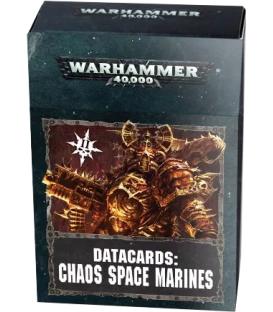 Warhammer 40,000: Chaos Space Marines (Datacards) (Inglés)