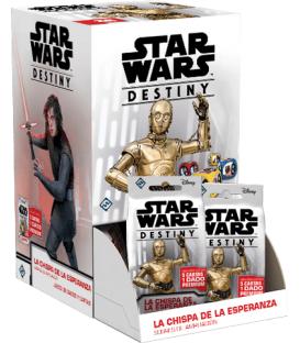 Star Wars Destiny: La Chispa de la Esperanza (Expositor con 36 Sobres de Ampliación)