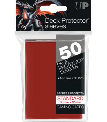 50 Fundas Ultra Pro (66x91mm) Deck Protector - Rojo