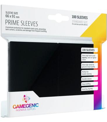 Gamegenic: Pack Prime Sleeves (Negro) (100)