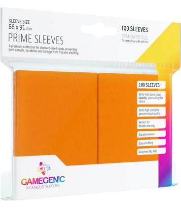 Gamegenic: Pack Prime Sleeves (Naranja) (100)