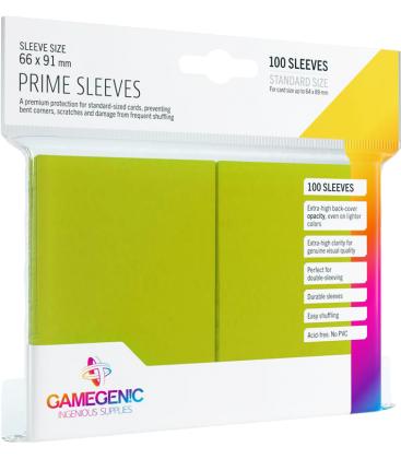 Gamegenic: Pack Prime Sleeves (Verde Lima) (100)