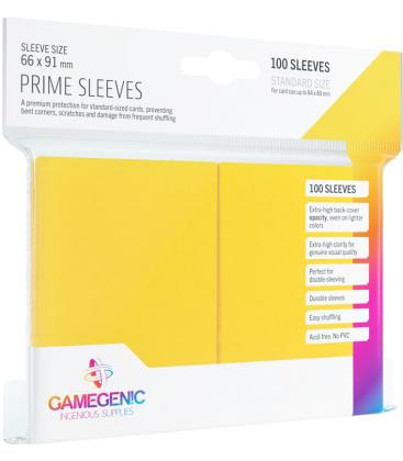 Gamegenic: Pack Prime Sleeves (Amarillo) (100)