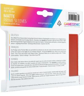 Gamegenic: Pack Matte Prime Sleeves (Rojo) (100)