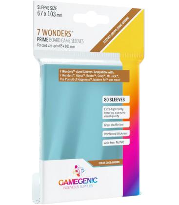 Gamegenic: Prime 7 Wonders Sleeves 67x103mm (80)