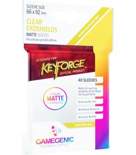 Gamegenic: Matte Keyforge Exoshields Clear 66x92mm (40)