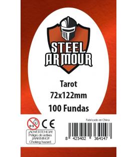 Fundas Steel Armour (70x120mm) PREMIUM Tarot (100) - Exterior 72x122mm