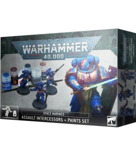 Warhammer 40,000: Space Marines (Assault Intercessors + Paint Set)