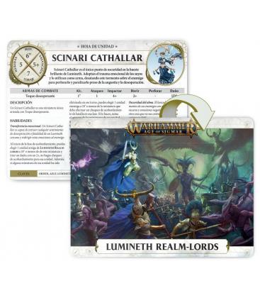 Warhammer Age of Sigmar: Lumineth Realm-Lords (Cartas de Hojas de Unidad)