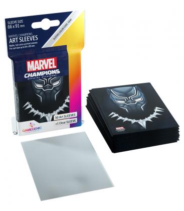 Gamegenic: Marvel Champions Art Sleeves 66x91mm (50) (Black Panther)