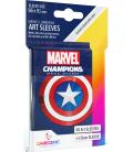 Gamegenic: Marvel Champions Art Sleeves 66x91mm (100) (Capitán América)) Gamegenic: Marvel Champions Art Sleeves 66x91mm (100) (Capitán América))