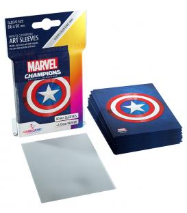 Gamegenic: Marvel Champions Art Sleeves 66x91mm (100) (Capitán América))