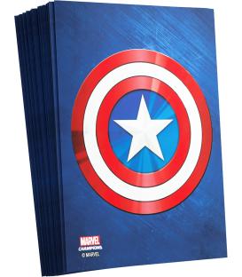 Gamegenic: Marvel Champions Art Sleeves 66x91mm (100) (Capitán América))