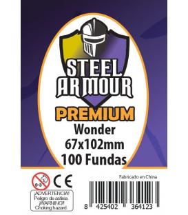Fundas Steel Armour (65x100mm) PREMIUM Wonder (100) - Exterior 67x102mm