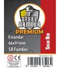 Fundas Steel Armour COLOR (63,5x88mm) PREMIUM Standard (50) Rojo - Exterior 66x91mm Fundas Steel Armour COLOR (63,5x88mm) PREMIUM Standard (50) Rojo - Exterior 66x91mm