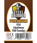 Fundas Steel Armour (56x87mm) PREMIUM USA (100) - Exterior 58x89mm Fundas Steel Armour (56x87mm) PREMIUM USA (100) - Exterior 58x89mm