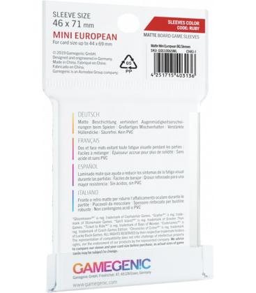 Gamegenic: Matte Mini European-Sized Sleeves 46x71mm (50)