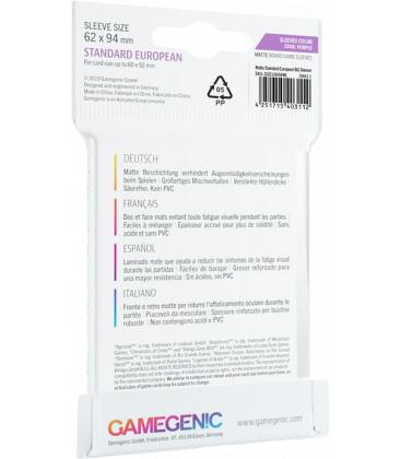 Gamegenic: Matte Standard European-Sized Sleeves 62x94mm (50)