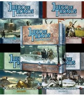 Pack Juego de Tronos LCG 1ª Edición: Caja de Inicio + 4 Expansiones de Casa