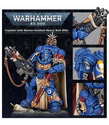 Warhammer 40,000: Space Marines (Primaris Captain with Master-Crafted Heavy Bolt Rifle)