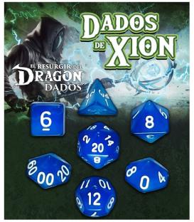 El Resurgir del Dragón: Dados de Xion Azul Mármeron (7)