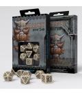 Q-Workshop: Dwarven Dice Set (Beige/Black) Q-Workshop: Dwarven Dice Set (Beige/Black)