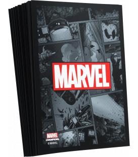 Gamegenic: Marvel Champions Art Sleeves 66x91mm (50) (Black)
