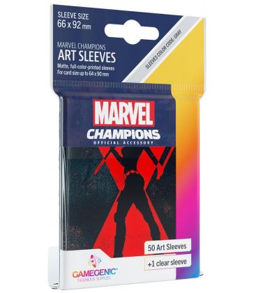 Gamegenic: Marvel Champions Art Sleeves 66x91mm (50) (Black Widow)
