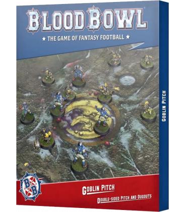 Blood Bowl: Goblin Pitch Double-Sided Pitch and Dugouts