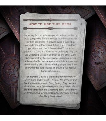 Necromunda: Underdog Tactics Cards (Inglés)