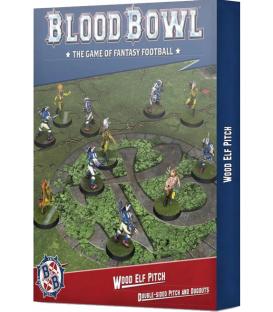 Blood Bowl: Wood Elf Team  Pitch Double-Sided Pitch and Dugouts