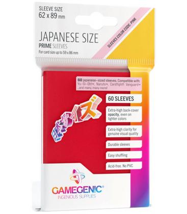 Gamegenic: Prime Japanese Sleeves 62x89mm (60) (Rojo)