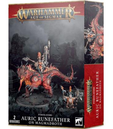 Warhammer Age of Sigmar: Fyreslayers (Auric Runefather on Magmadroth)