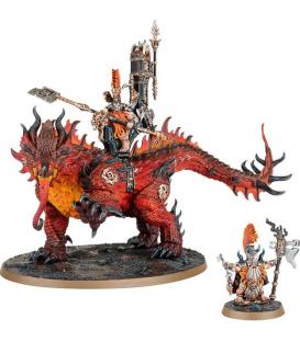 Warhammer Age of Sigmar: Fyreslayers (Auric Runefather on Magmadroth)