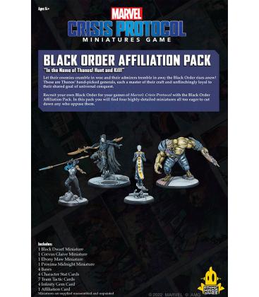 Marvel Crisis Protocol:  Black Order Affiliation Pack (Inglés)
