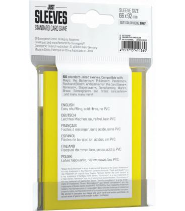 Gamegenic: Just Sleeves Standard (66x92mm) (Amarillo) (50)