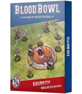 Blood Bowl: Elven Union Pitch Double-Sided Pitch and Dugouts