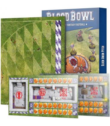 Blood Bowl: Elven Union Pitch Double-Sided Pitch and Dugouts