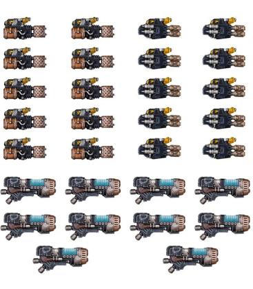 Warhammer 40,000: The Horus Heresy (Heavy Weapons Upgrade Set – Heavy Flamers, Multi-meltas, and Plasma Cannons)