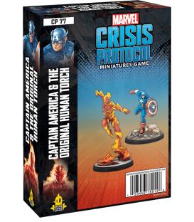 Marvel Crisis Protocol: Captain America & The Original Human Torch (Inglés)