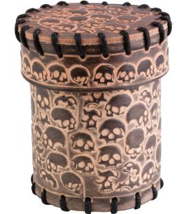 Q-Workshop: Skully Dice Cup (Beige)
