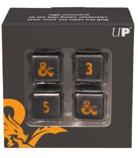 Dungeons & Dragons: Ultra Pro 4x Dice Set (Heavy Metal Realmspace D6)